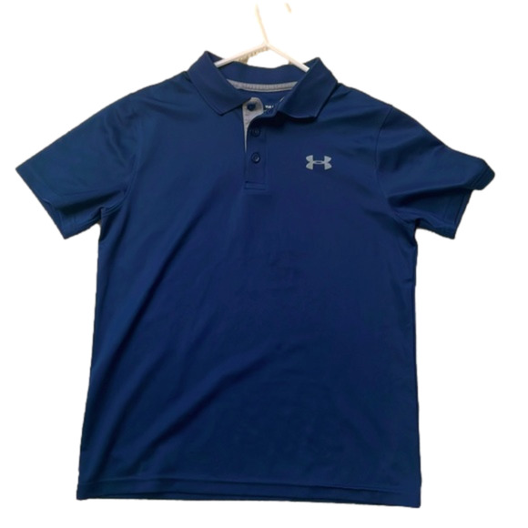 Under Armour Other - 🌿Boys Under Armour short-sleeved polo shirt, navy blue, Youth Large🌿